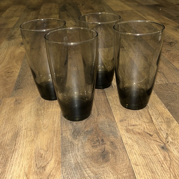 Vintage Libbey Smoked Glasses Set of 4 - Picture 2 of 6